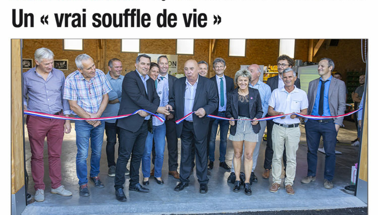 Inauguration d'un centre de maintenance éolien en Ardèche