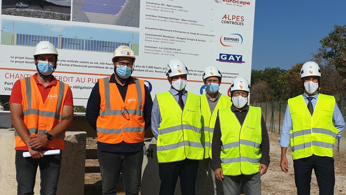 Organisation de la visite du parc photovoltaïque de Goussaincourt pour Eurocape New Energy France