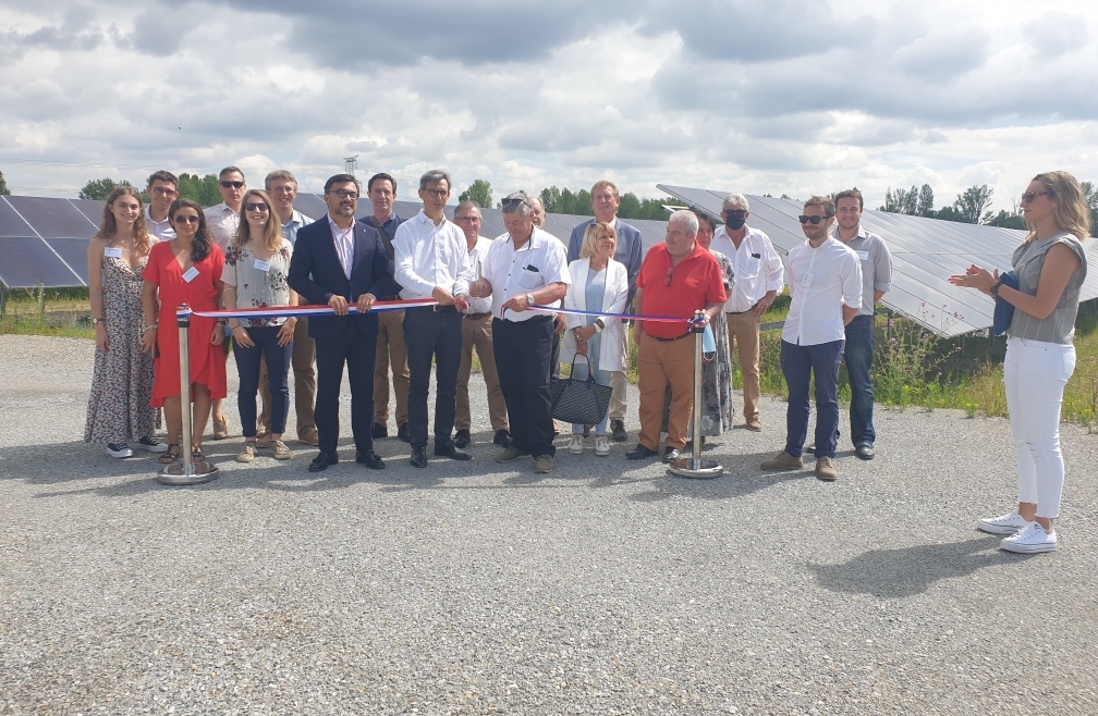 Organisation clés en mains de l’inauguration de la centrale photovoltaïque de Maillol pour Valorem (une ancienne gravière reconvertie)