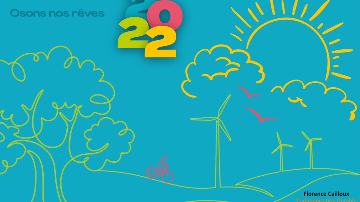 En 2022, osons nos rêves pour oser l’avenir. Meilleurs voeux à tous ! Avançons ensemble