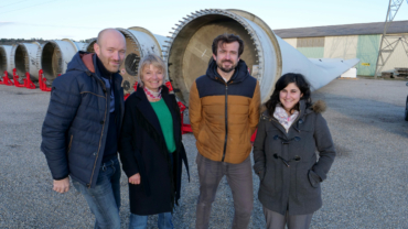 De vielles pales d'éoliennes qui n'iront pas à la poubelle