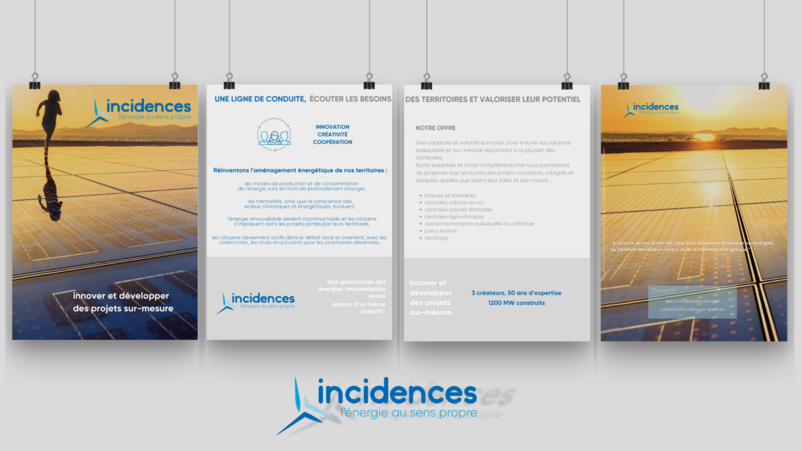 Réalisation de la plaquette et gestion des relations presse pour Incidences.