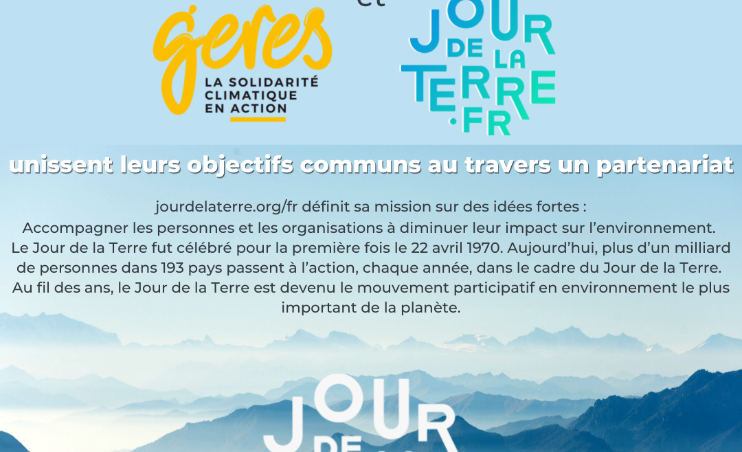 Partenariat avec Geres/Jour de la Terre France