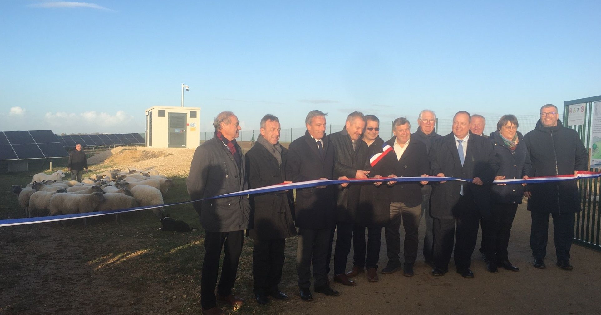 Inauguration de la centrale solaire de Baignolet