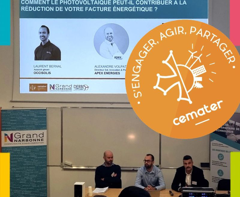 Participation à l&rsquo;événement Cemater co-organisé avec la communauté d&rsquo;agglomération du Grand Narbonne