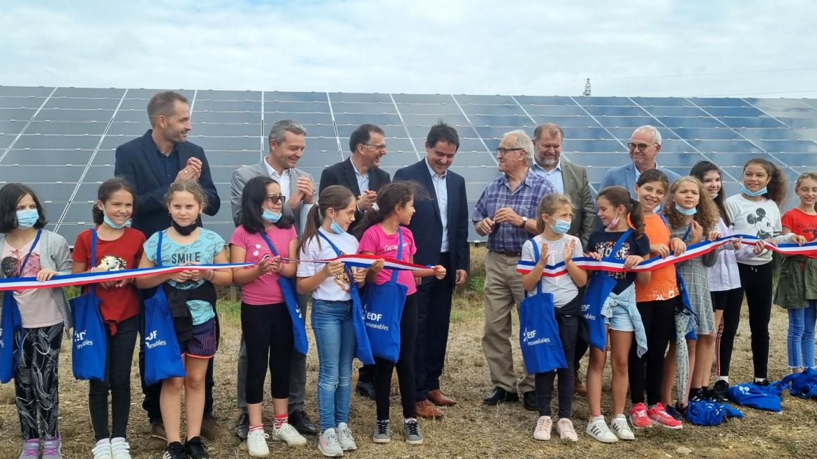 Inauguration centrale solaire de Saint marcel
